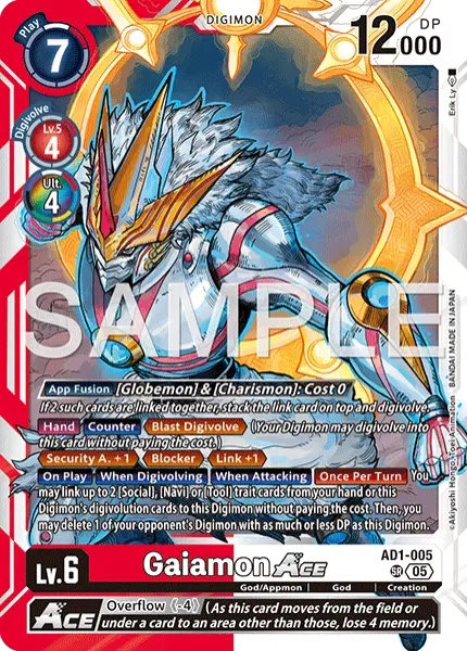 Deck Gaiamon - 4th with preview of card AD1-005
