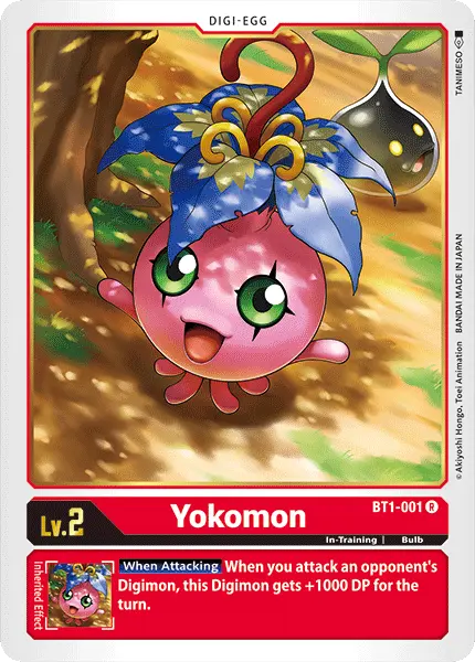 Digimon TCG Card 'BT1-001' 'Yokomon'