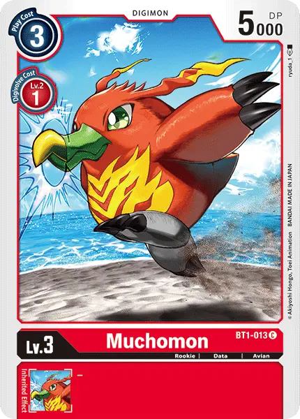 Digimon TCG Card BT1-013 Muchomon