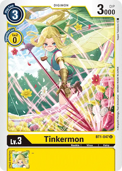 Digimon TCG Card BT1-047 Tinkermon