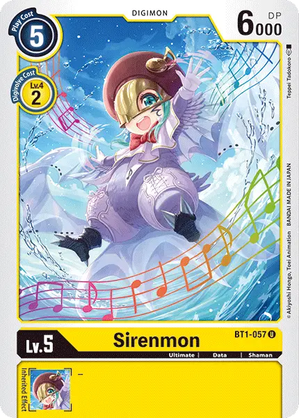 Digimon TCG Card BT1-057 Sirenmon