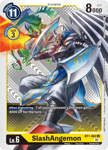 Digimon TCG Card 'BT1-062_P2' 'SlashAngemon'