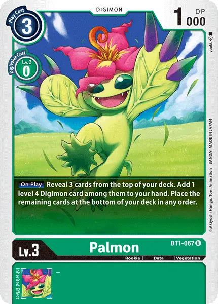 Digimon TCG Card 'BT1-067' 'Palmon'