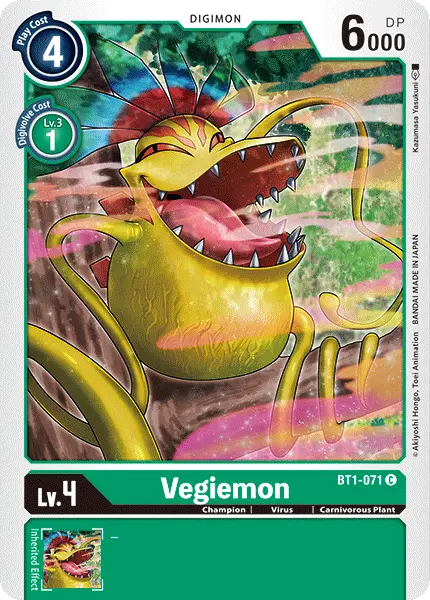 Digimon TCG Card BT1-071 Vegiemon