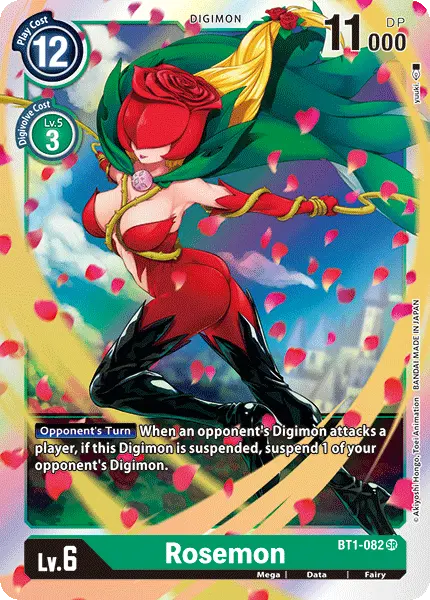 Digimon TCG Card 'BT1-082' 'Rosemon'