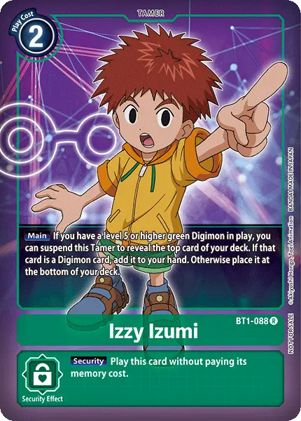 Digimon TCG Card 'BT1-088_P1' 'Izzy Izumi'