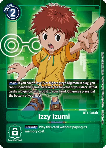 Digimon TCG Card BT1-088_P2 Izzy Izumi