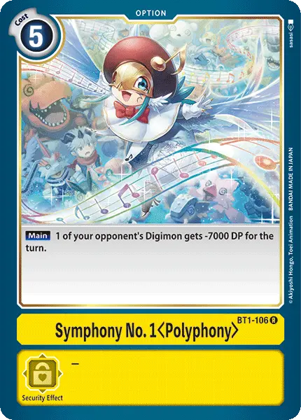 Digimon TCG Card 'BT1-106' 'Symphony No.1<Polyphony>'