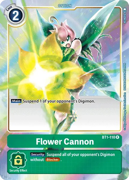 Digimon TCG Card 'BT1-110_P1' 'Flower Cannon'