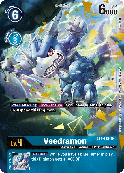 Digimon TCG Card BT1-115_P1 Veedramon