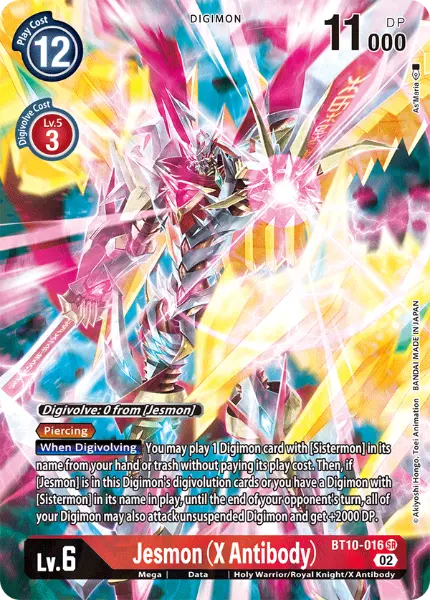 Digimon TCG Card BT10-016_P1 Jesmon (X Antibody)