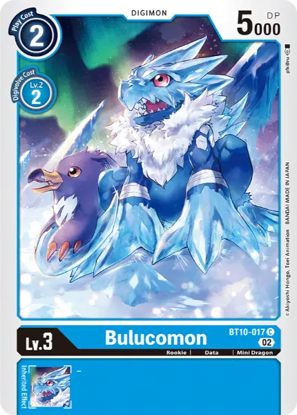 Digimon TCG Card 'BT10-017' 'Bulucomon'