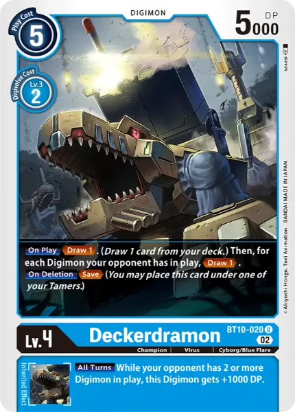 Digimon TCG Card 'BT10-020' 'Deckerdramon'