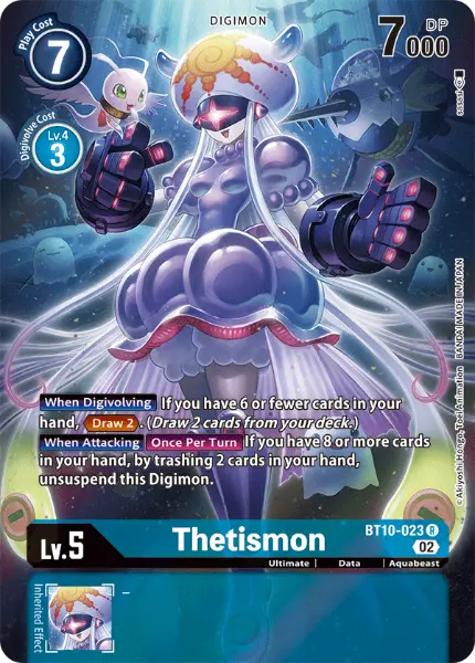 Digimon TCG Card 'BT10-023_P1' 'Thetismon'