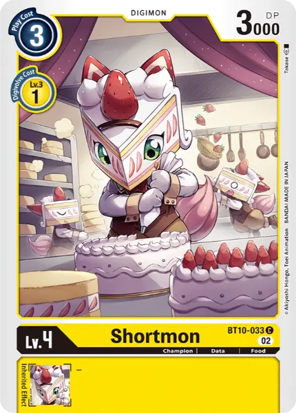 Digimon TCG Card 'BT10-033' 'Shortmon'