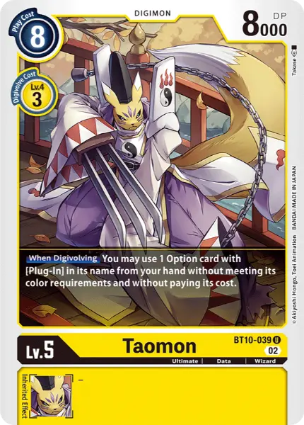 Digimon TCG Card 'BT10-039' 'Taomon'