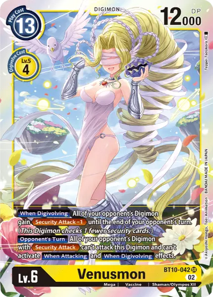 Deck Venusmon - 1st with preview of card BT10-042