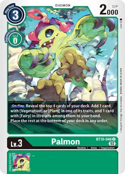 Digimon TCG Card 'BT10-046' 'Palmon'