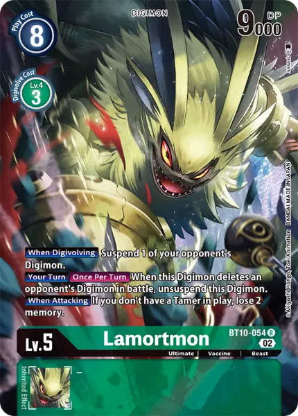 Digimon TCG Card BT10-054_P1 Lamortmon