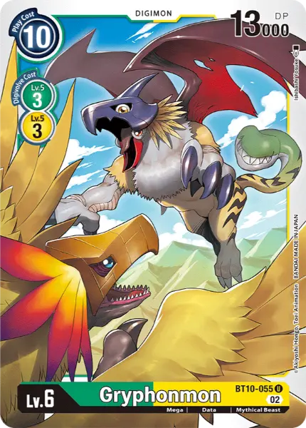 Digimon TCG Card 'BT10-055' 'Gryphonmon'