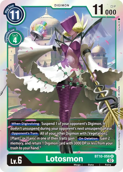 Digimon TCG Card 'BT10-056' 'Lotosmon'