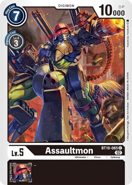 Digimon TCG Card 'BT10-065' 'Assaultmon'