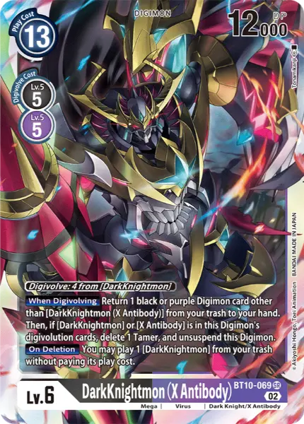 Digimon TCG Card 'BT10-069' 'DarkKnightmon (X Antibody)'