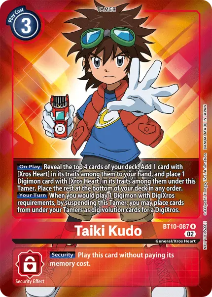 Digimon TCG Card 'BT10-087_P1' 'Taiki Kudo'