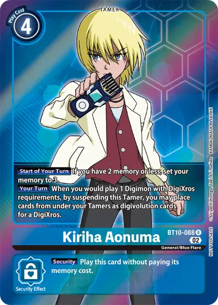 Digimon TCG Card 'BT10-088_P1' 'Kiriha Aonuma'