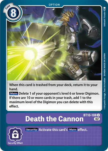 Digimon TCG Card BT10-108 Death the Cannon