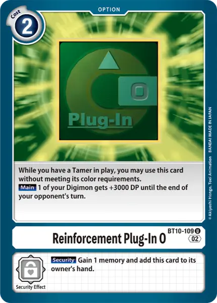 Digimon TCG Card BT10-109 Upgrade Plug-in O