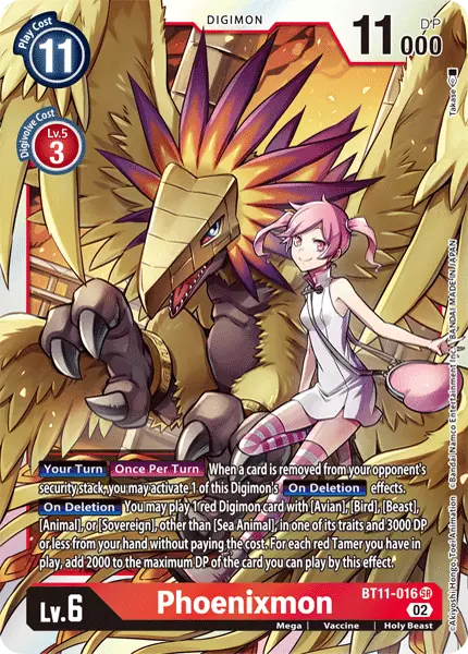 Deck BT11 Bird and Beast with preview of card BT11-016