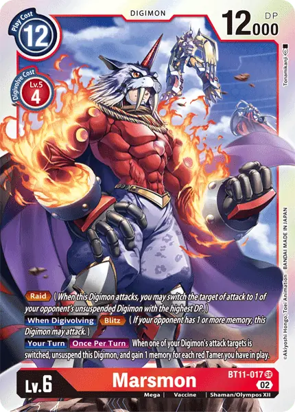 Digimon TCG Card BT11-017 Marsmon