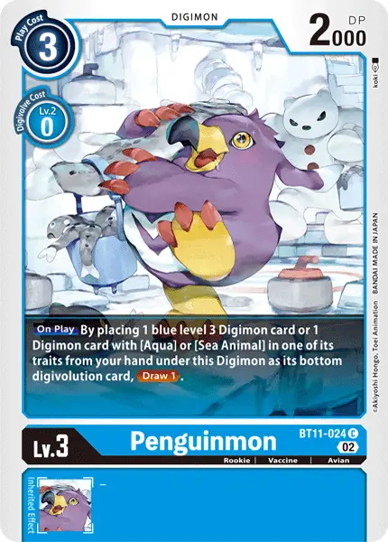 Digimon TCG Card BT11-024 Penguinmon