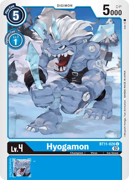 Digimon TCG Card BT11-026 Hyogamon