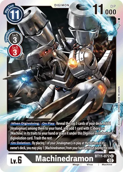 Digimon TCG Card 'BT11-072' 'Machinedramon'