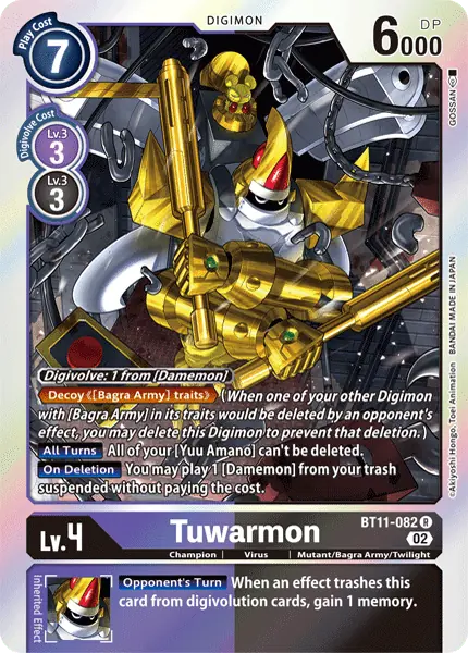 Digimon TCG Card 'BT11-082' 'Tuwarmon'