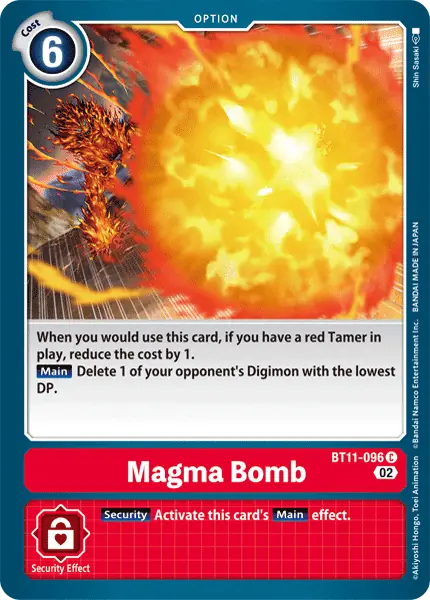 Digimon TCG Card 'BT11-096' 'Magma Bomb'