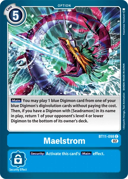 Digimon TCG Card BT11-098 Maelstrom