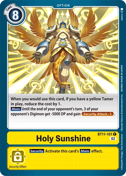 Digimon TCG Card 'BT11-101' 'Holy Sunshine'