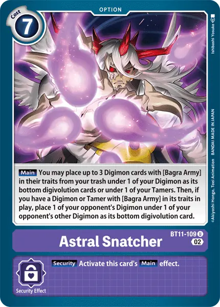 Digimon TCG Card 'BT11-109' 'Astral Snatcher'