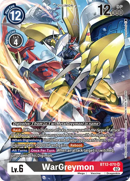 Digimon TCG Card BT12-070_P1 WarGreymon