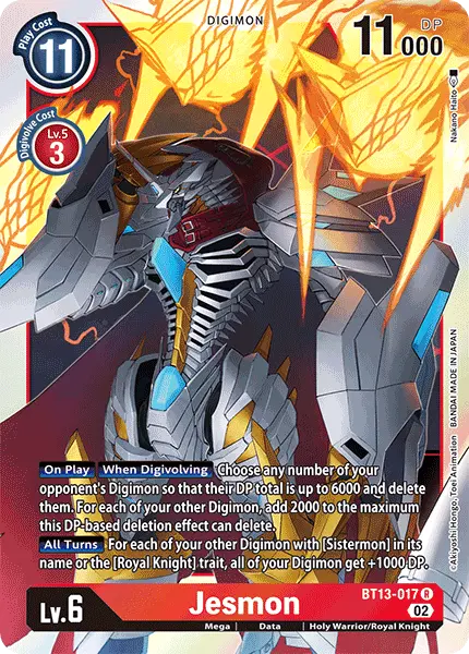 Digimon TCG Card 'BT13-017' 'Jesmon'