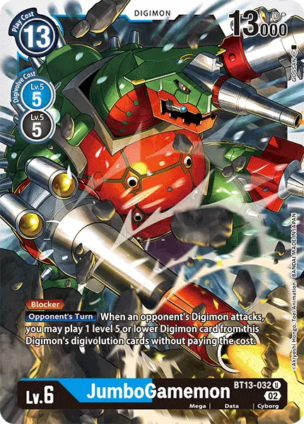 Deck BT13 Jumbo Chessmon with preview of card BT13-032