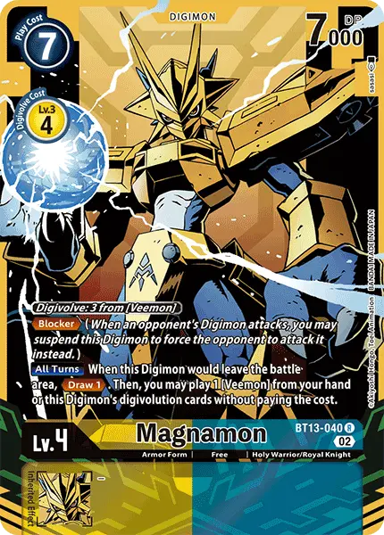 Digimon TCG Card BT13-040_P1 Magnamon