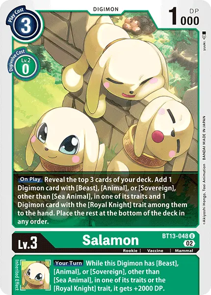 Digimon TCG Card 'BT13-048' 'Salamon'