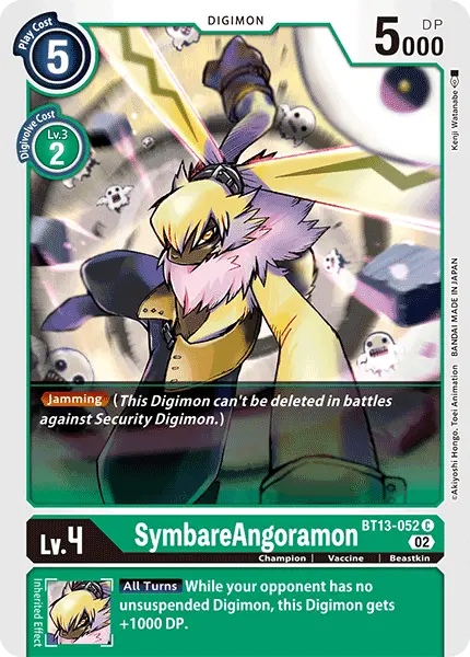 Digimon TCG Card BT13-052 SymbareAngoramon