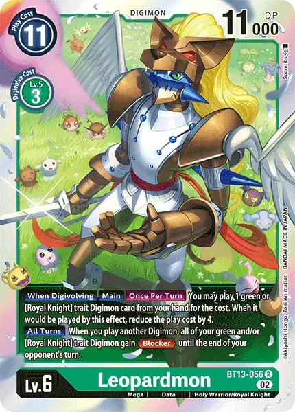 Digimon TCG Card 'BT13-056' 'Leopardmon'