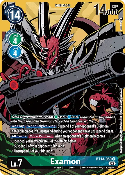 Digimon TCG Card 'BT13-059_P1' 'Examon'