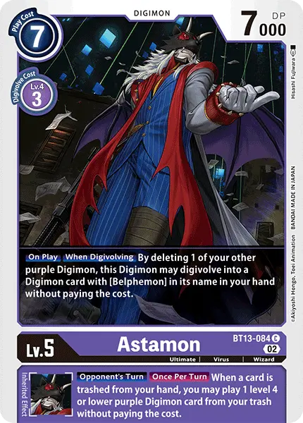 Digimon TCG Card 'BT13-084' 'Astamon'